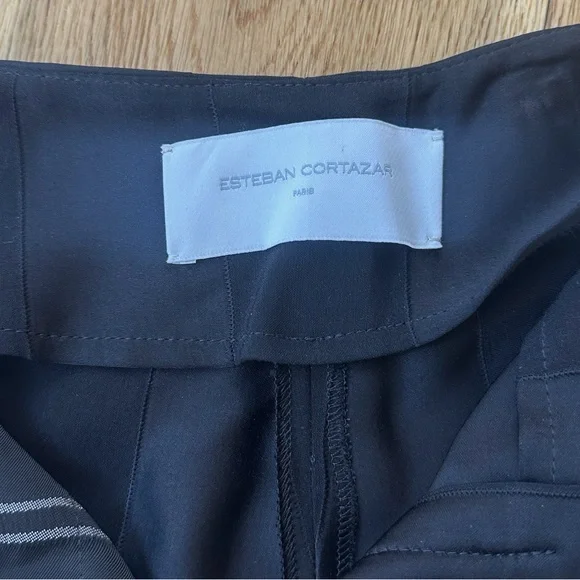 Esteban Cortazar Paris Wide-Leg Stripe Panel Pants – Size 38 (US 6) – EUC - Picture 9 of 11